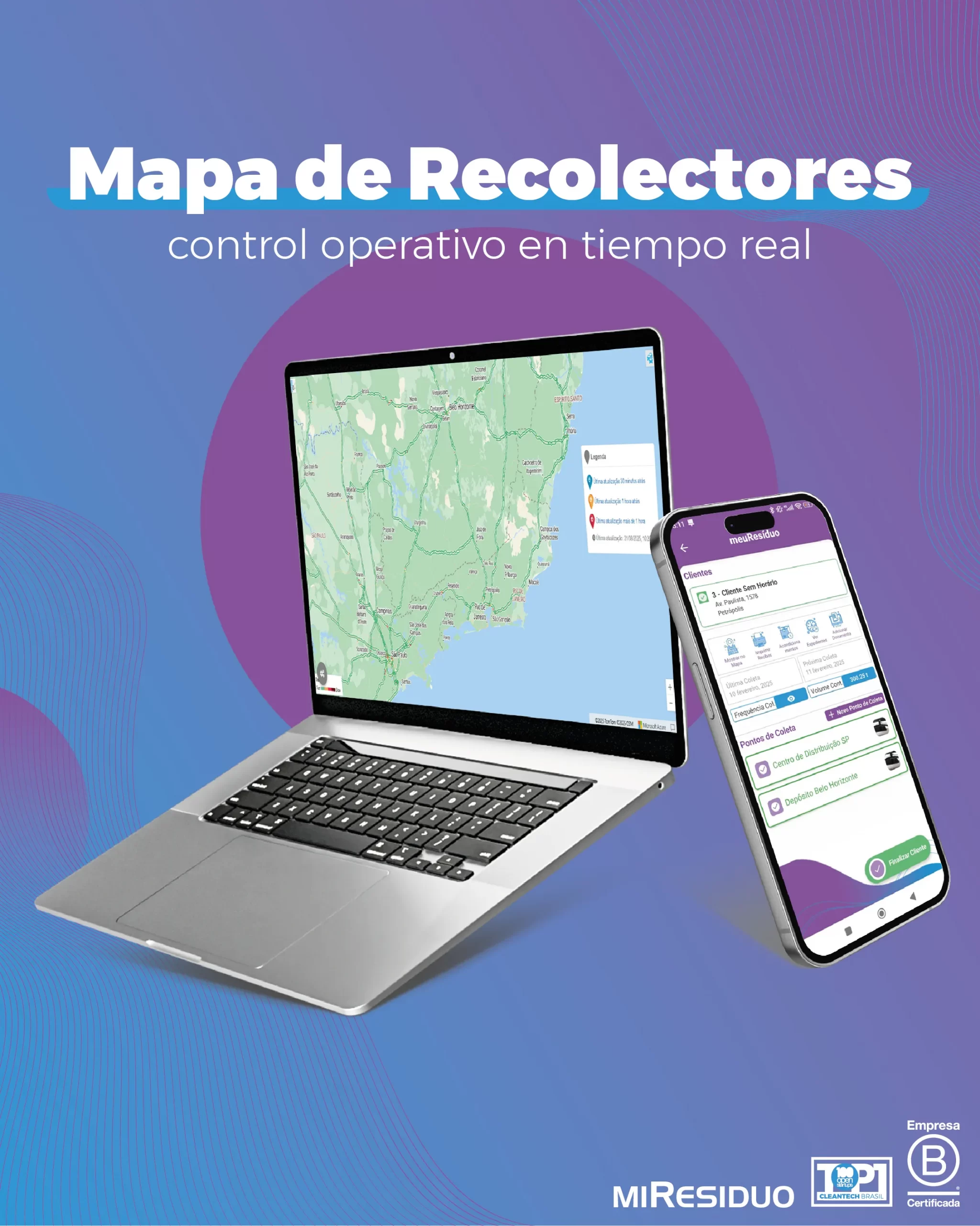 Cómo el mapa de recolectores de miResiduo mejora el control operativo